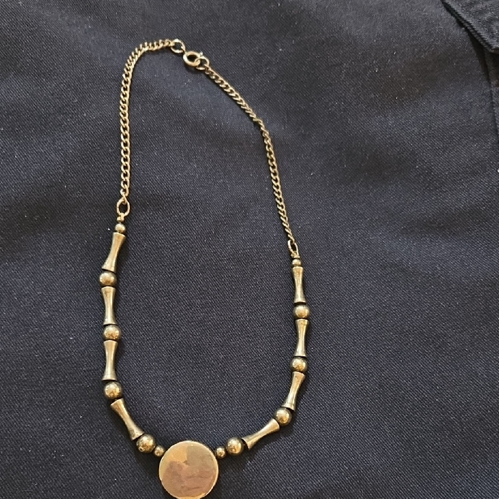 Vintage Gold Toned 15" Choker Necklace
